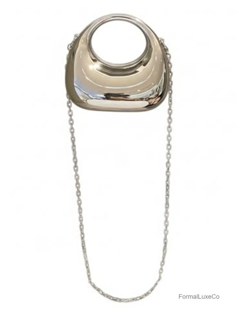 Metallic Chain Crossbody Mini Clutch Purse Women Evening Bag Cocktail Party